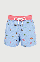 Short de bain enfant californie multicolores 3