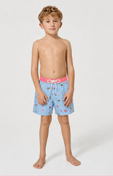Short de bain enfant californie multicolores 1