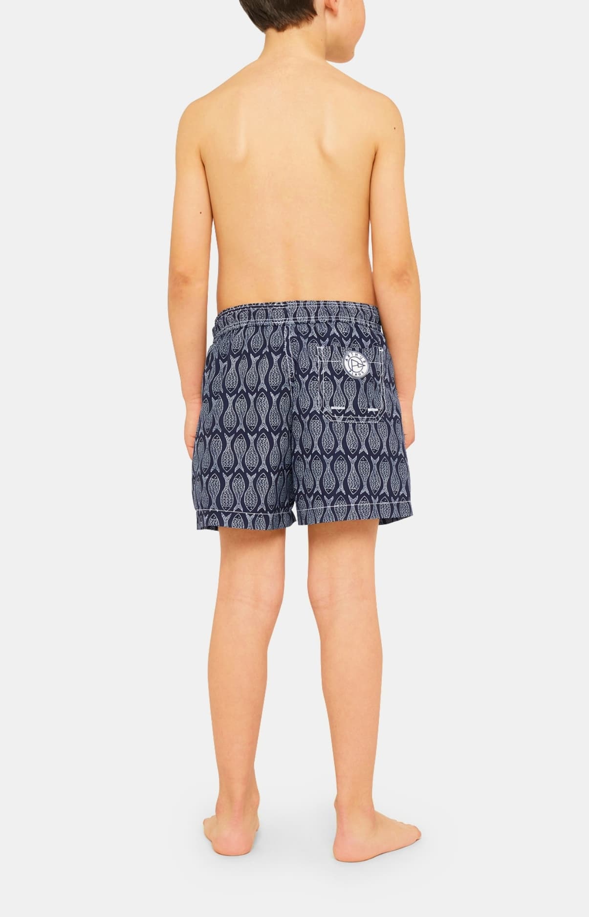 Short de bain Enfant banc de poisson Marine 4
