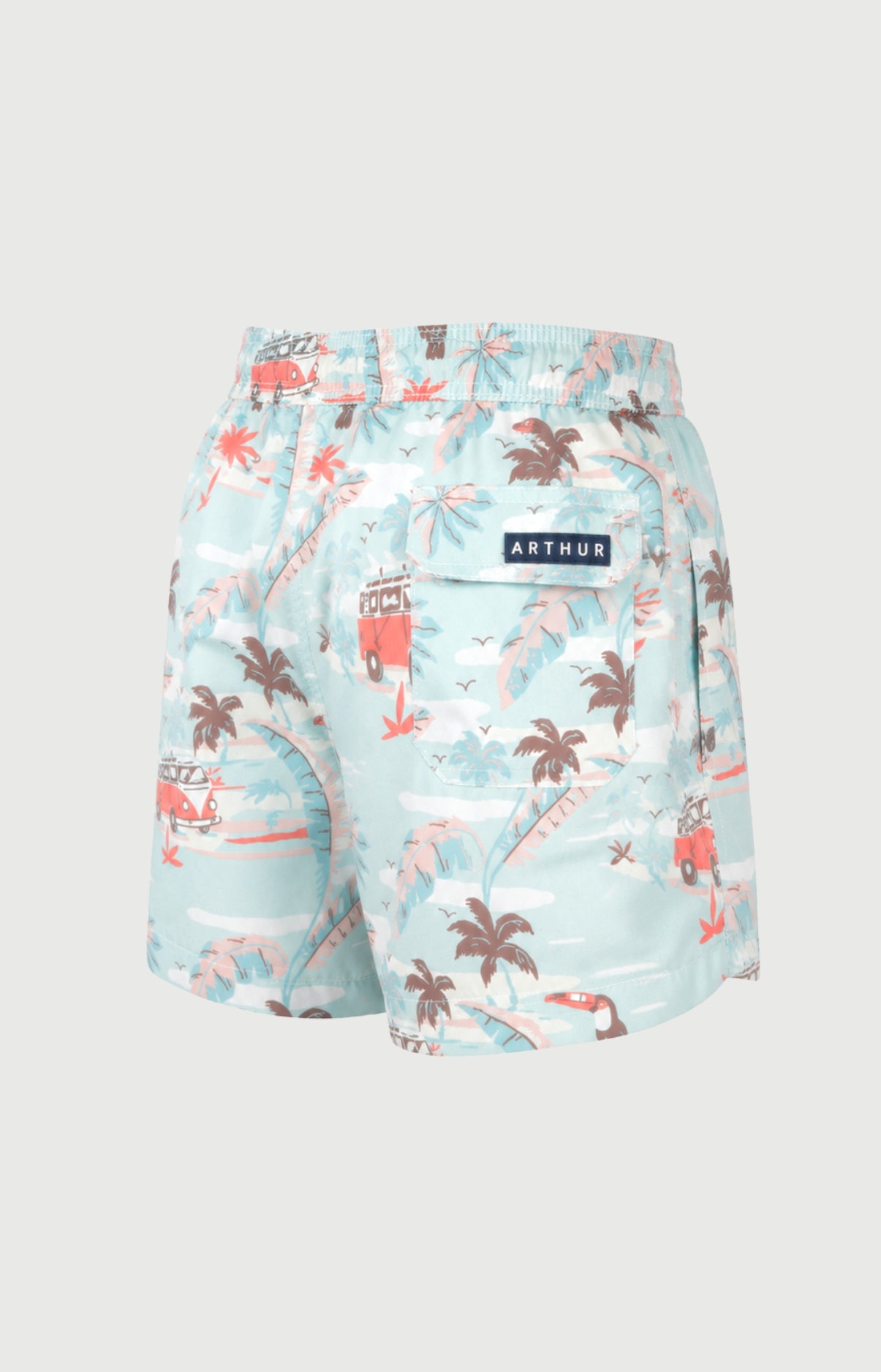 Short de bain enfant Van Life Imprimé vannes et palmiers multicolores 6