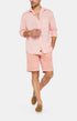 Chemise Homme manches longues Voile de coton Blanc et Ivoire 21