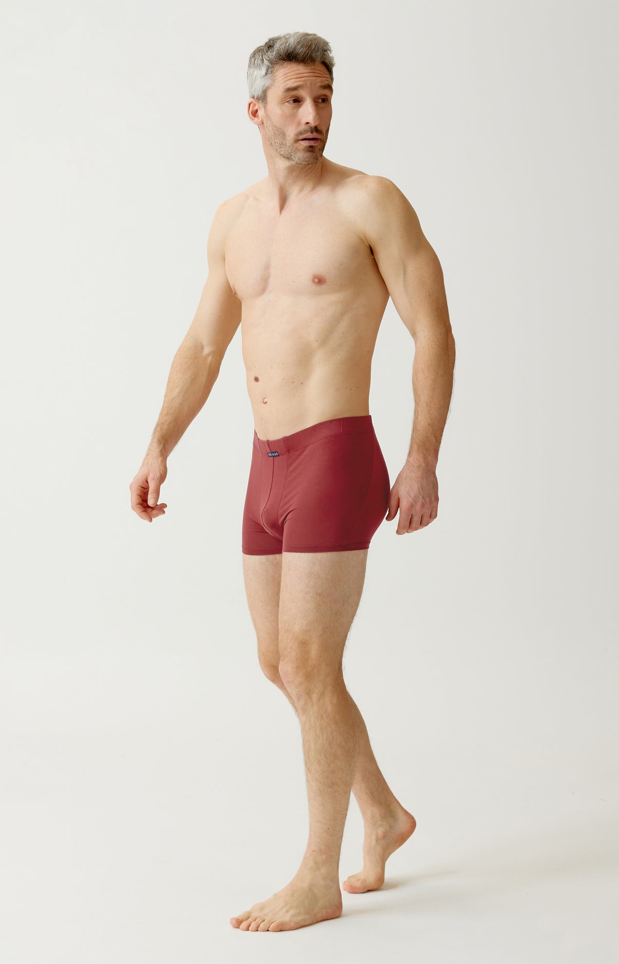 Boxer en modal bob bordeaux homme 4