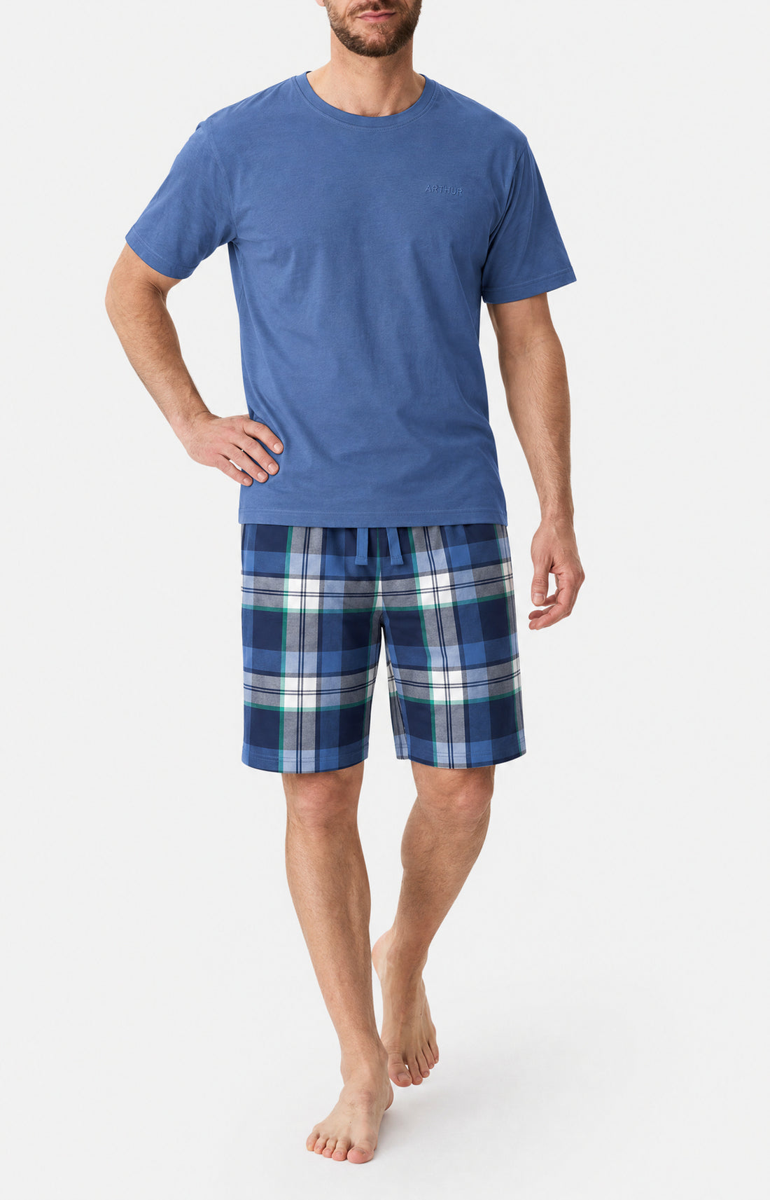 Pyjashort en jersey de coton léger - Gill