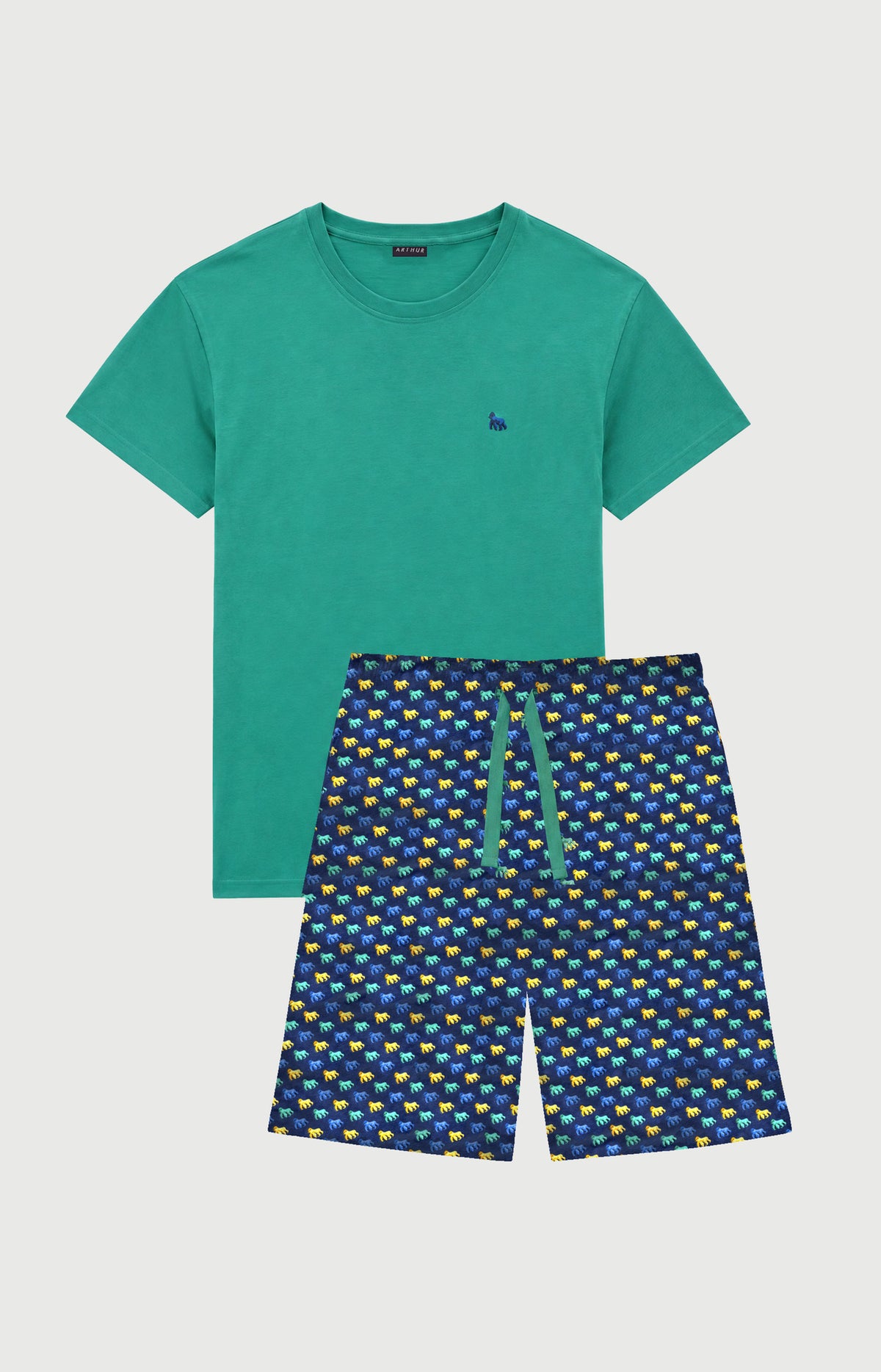 Pyjashort en jersey de coton léger - Gorille