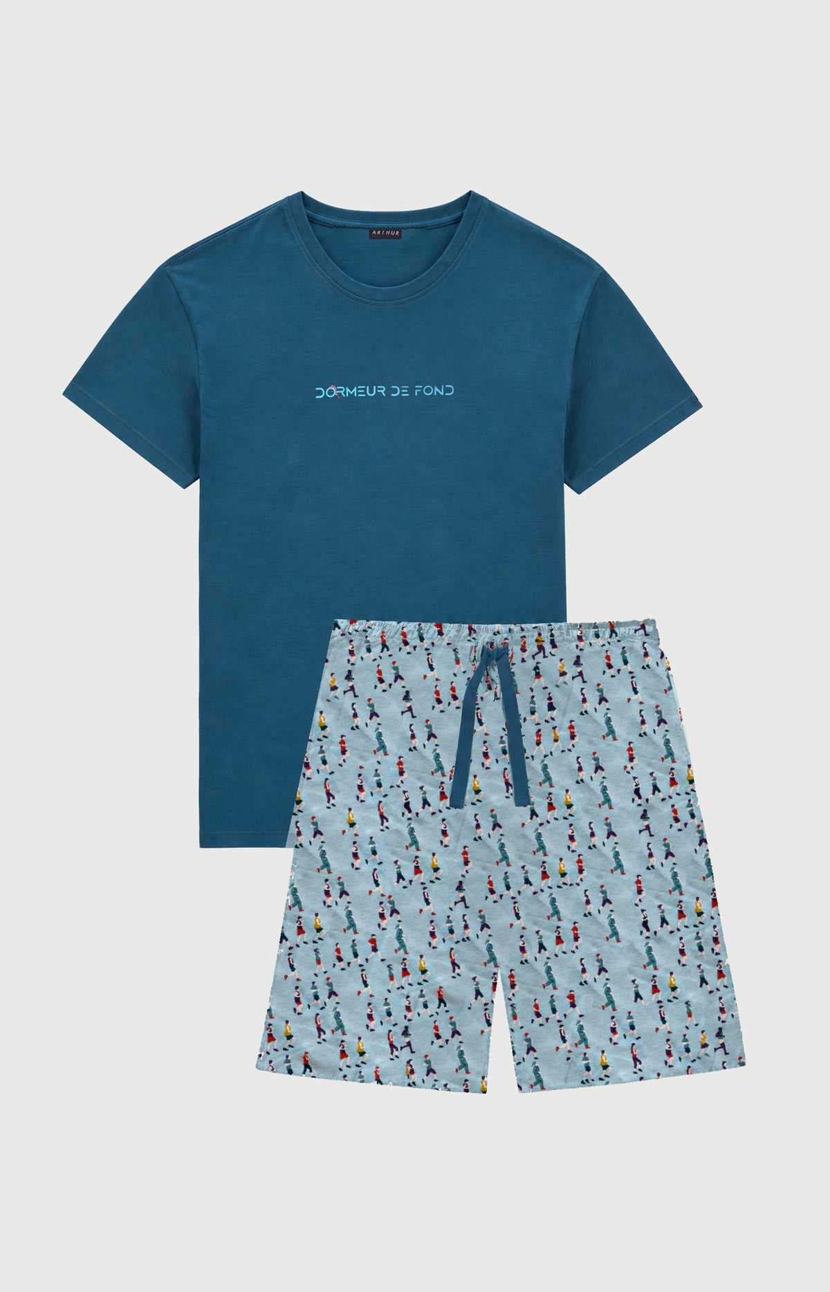 Pyjashort en jersey de coton léger - Dormeur de fond