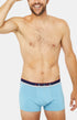 Boxer Slippé Homme Coton Bleu 15