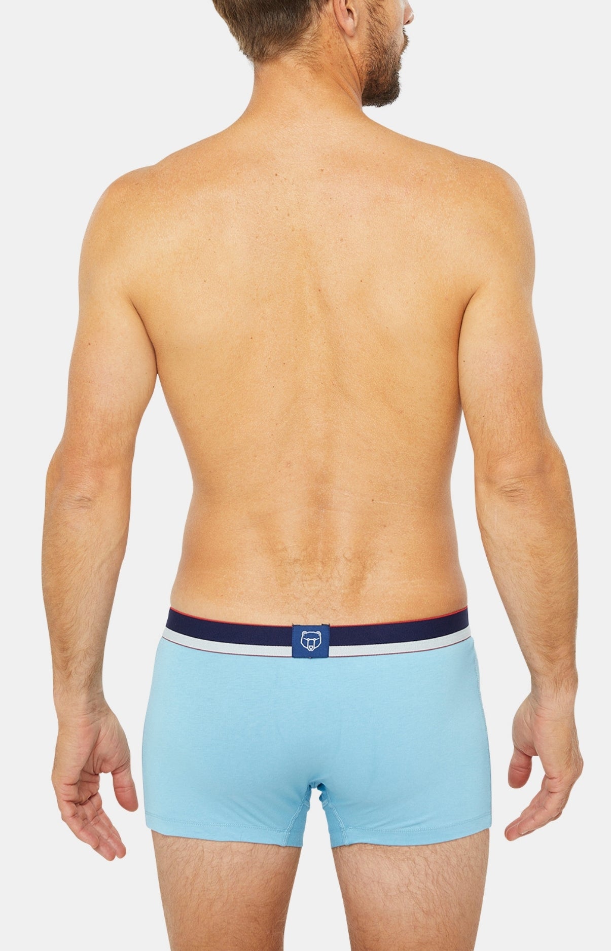 Boxer Slippé Homme Coton Bleu 19