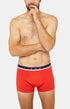 Boxer Slippé Homme Coton Rouge 10
