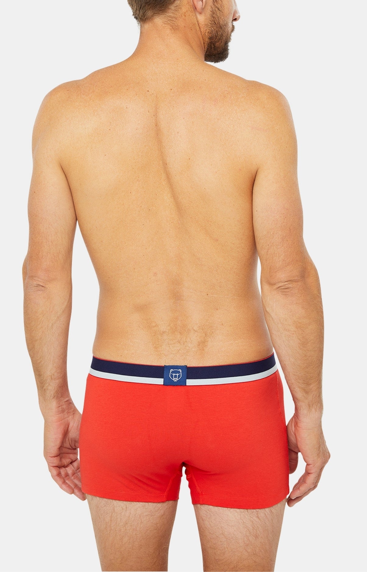 Boxer Slippé Homme Coton Rouge 14