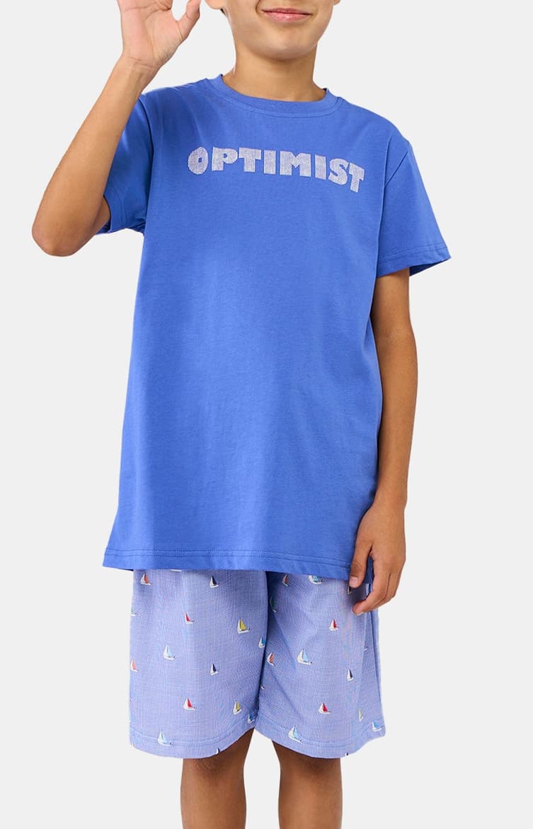 Pyjashort Enfant Boat Bleu 1