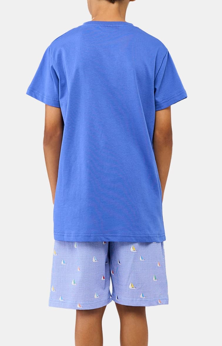 Pyjashort Enfant Boat Bleu 7