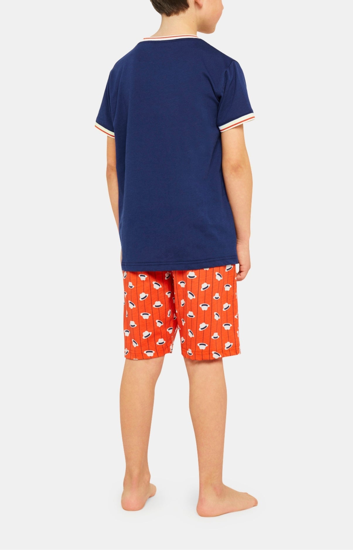 Pyjashort Enfant Roland Garros Beige et Marron 4
