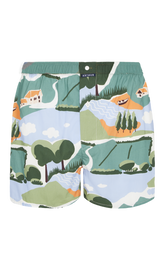 Caleçon classique Homme Campagne Vert 3