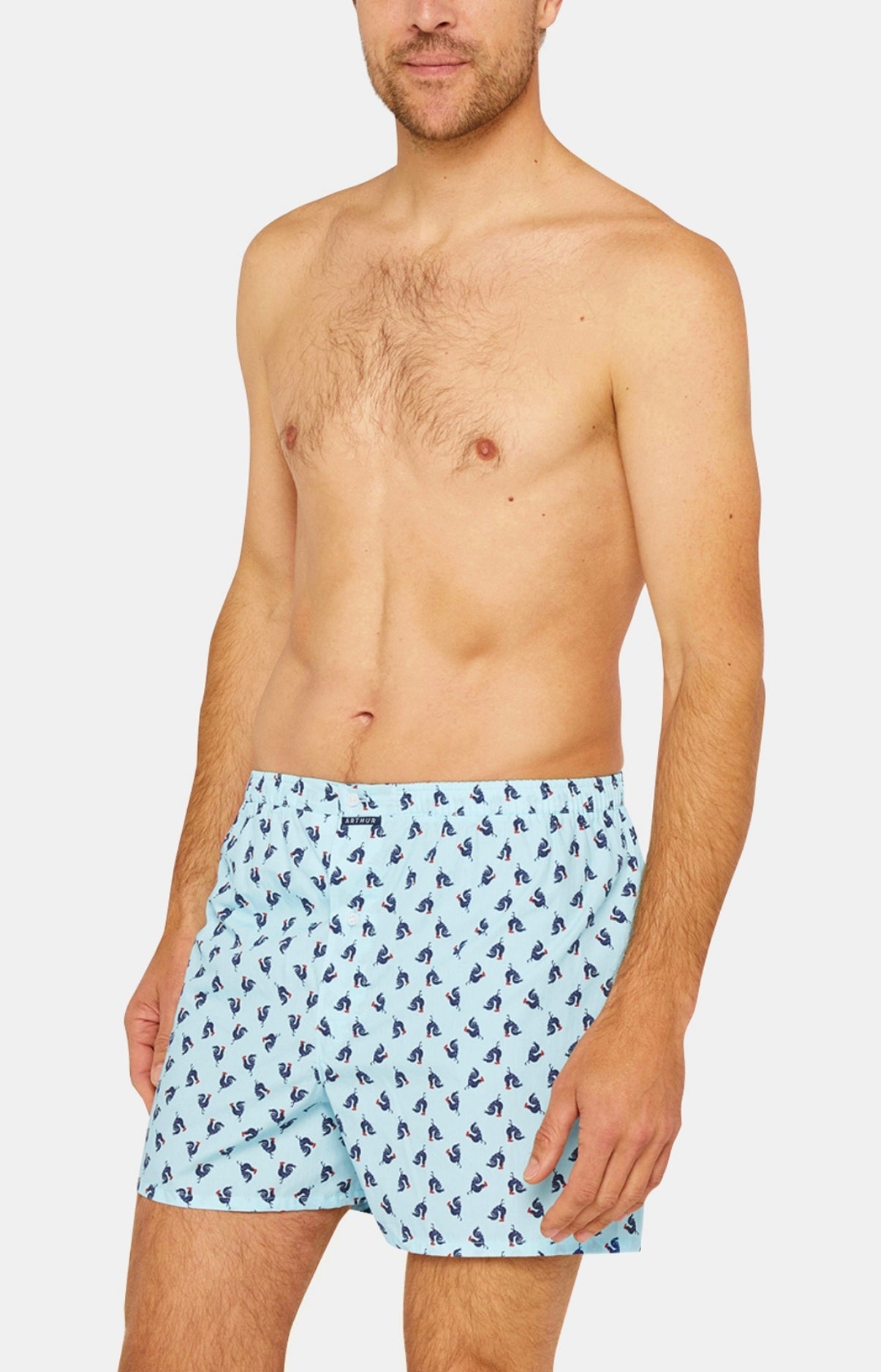 Caleçon classique Homme Coq Bleu 2