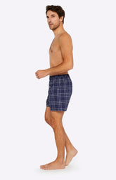 Caleçon classique en popeline de coton Homme Lewis marine 4