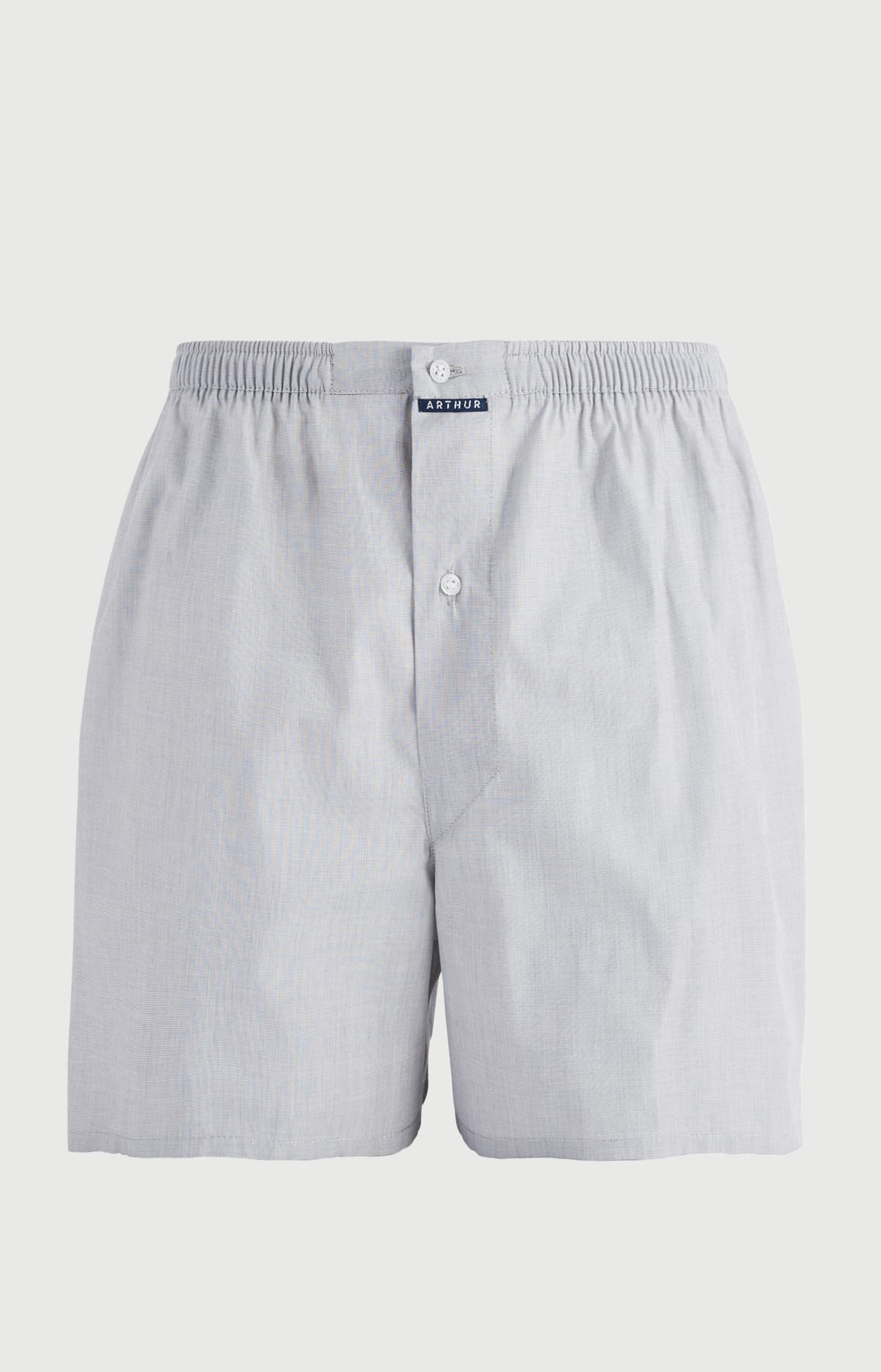 Caleçon classique homme uni gris clair 3