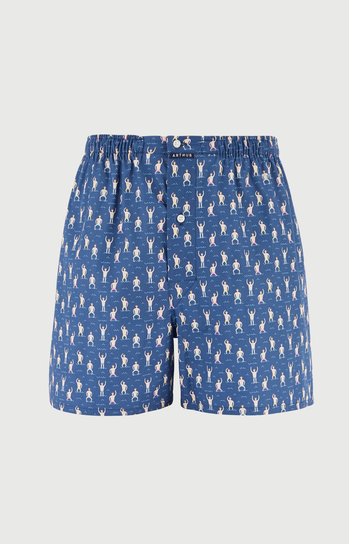 Caleçon sans suspensoir Bain de minuit Imprimé broderie baigneurs en maillots multicolores 3