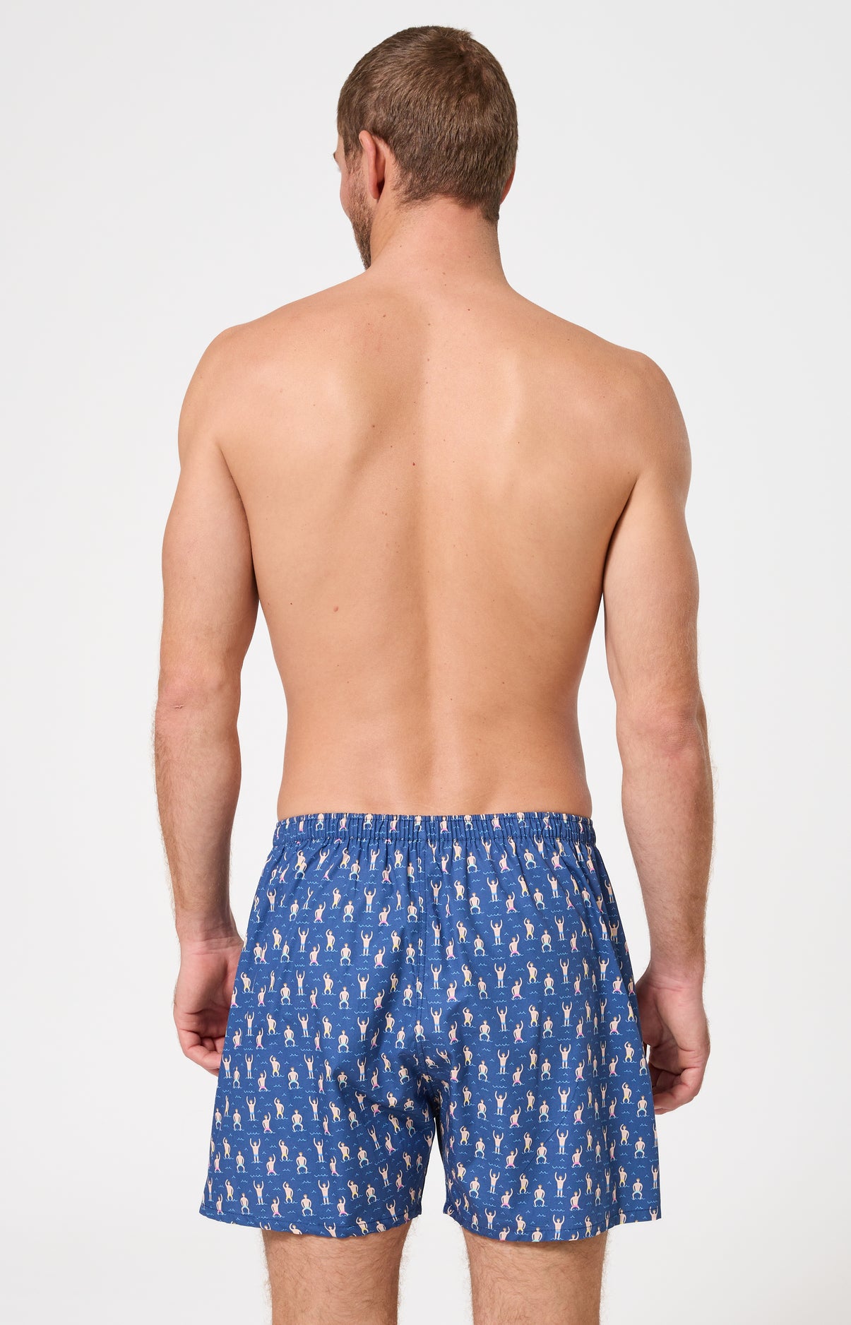 Caleçon sans suspensoir Bain de minuit Imprimé broderie baigneurs en maillots multicolores 5