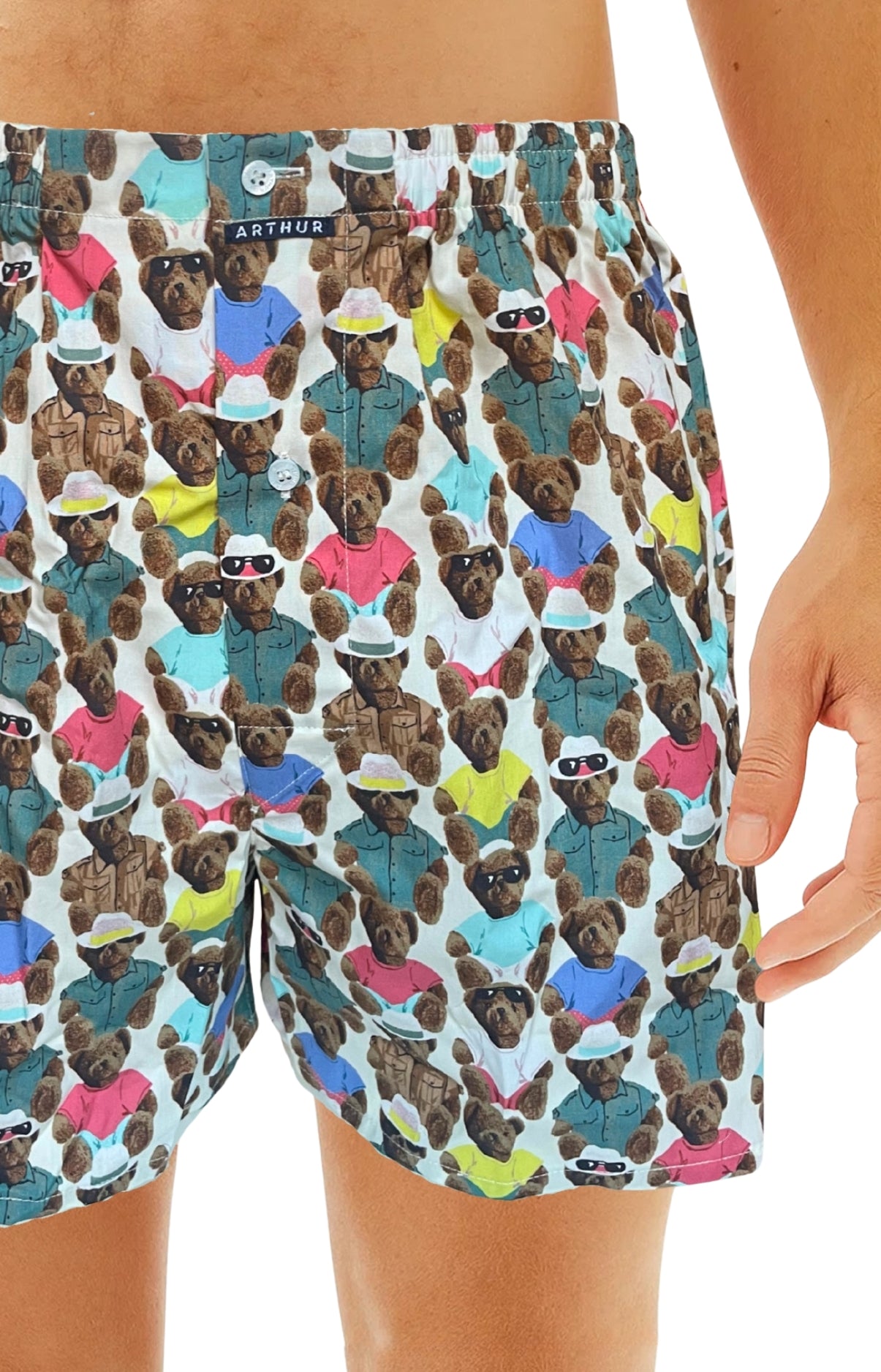 Caleçon Ourson Teddy Vacances Multicolore Homme 1