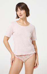 Haut Femme Kiss Manches courtes Couleur NUDE 1
