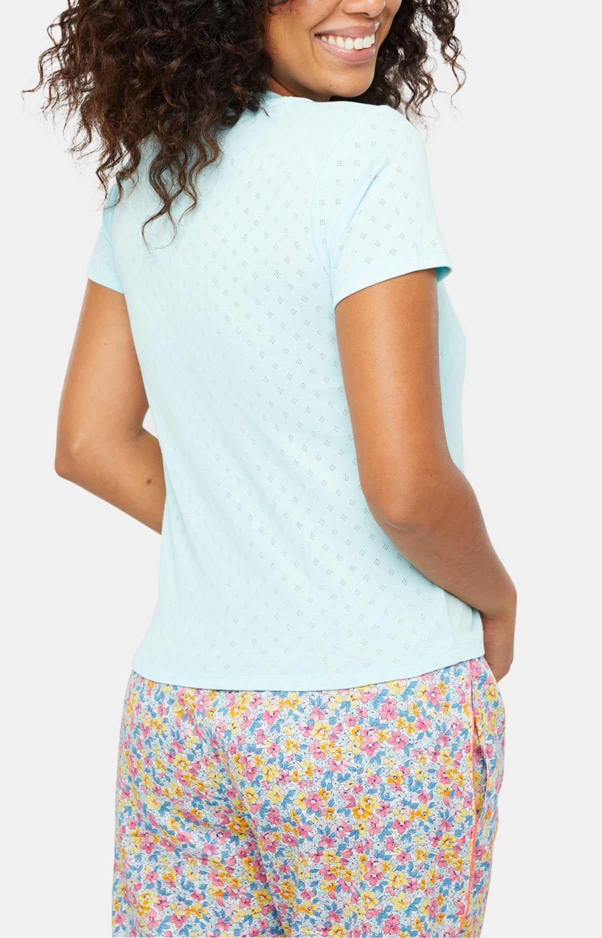 Tee-shirt Femme manches courtes Coton Bleu 6