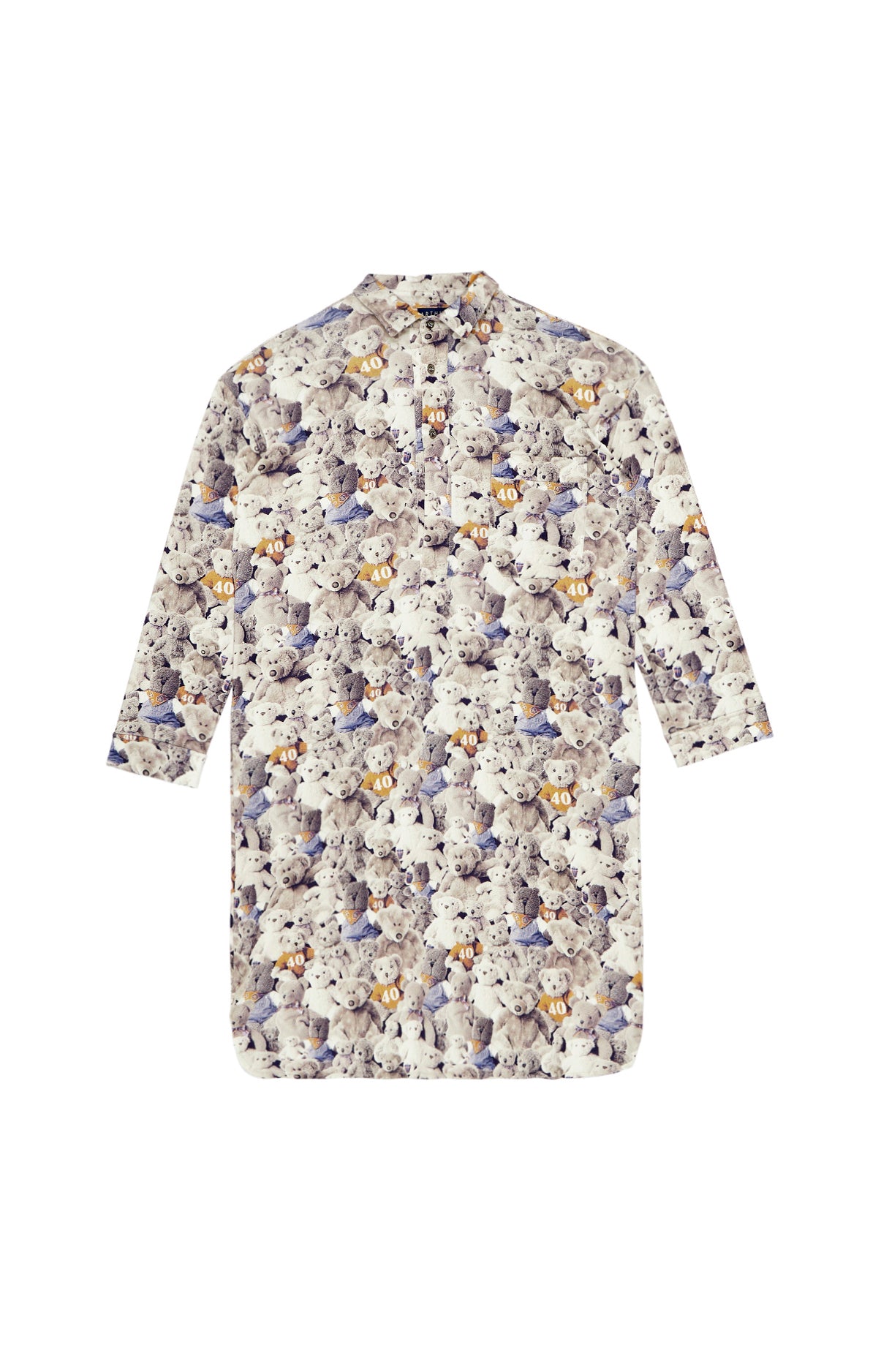 Chemise Grand-Père Teddy 40 ans Beige et Marron 3