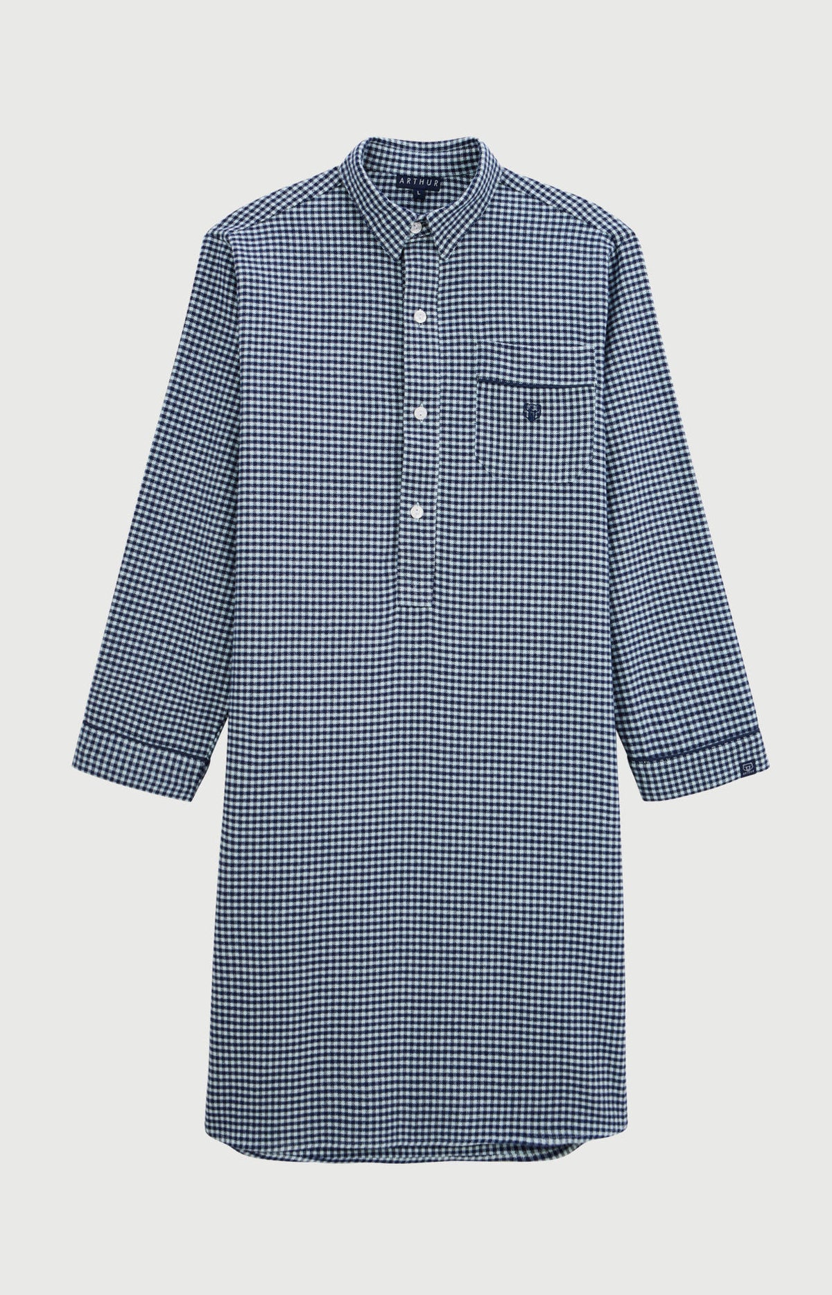 Chemise Grand-Père en flanelle de coton - Elie