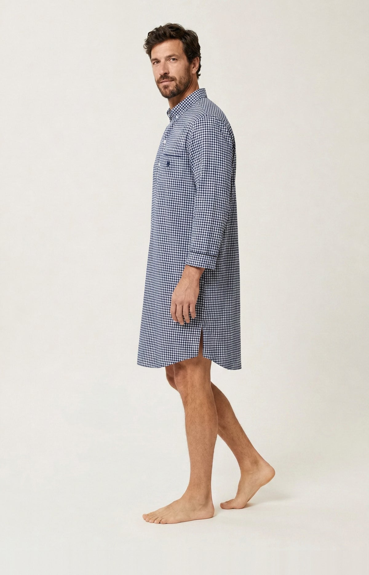 Chemise Grand-Père en flanelle de coton - Elie