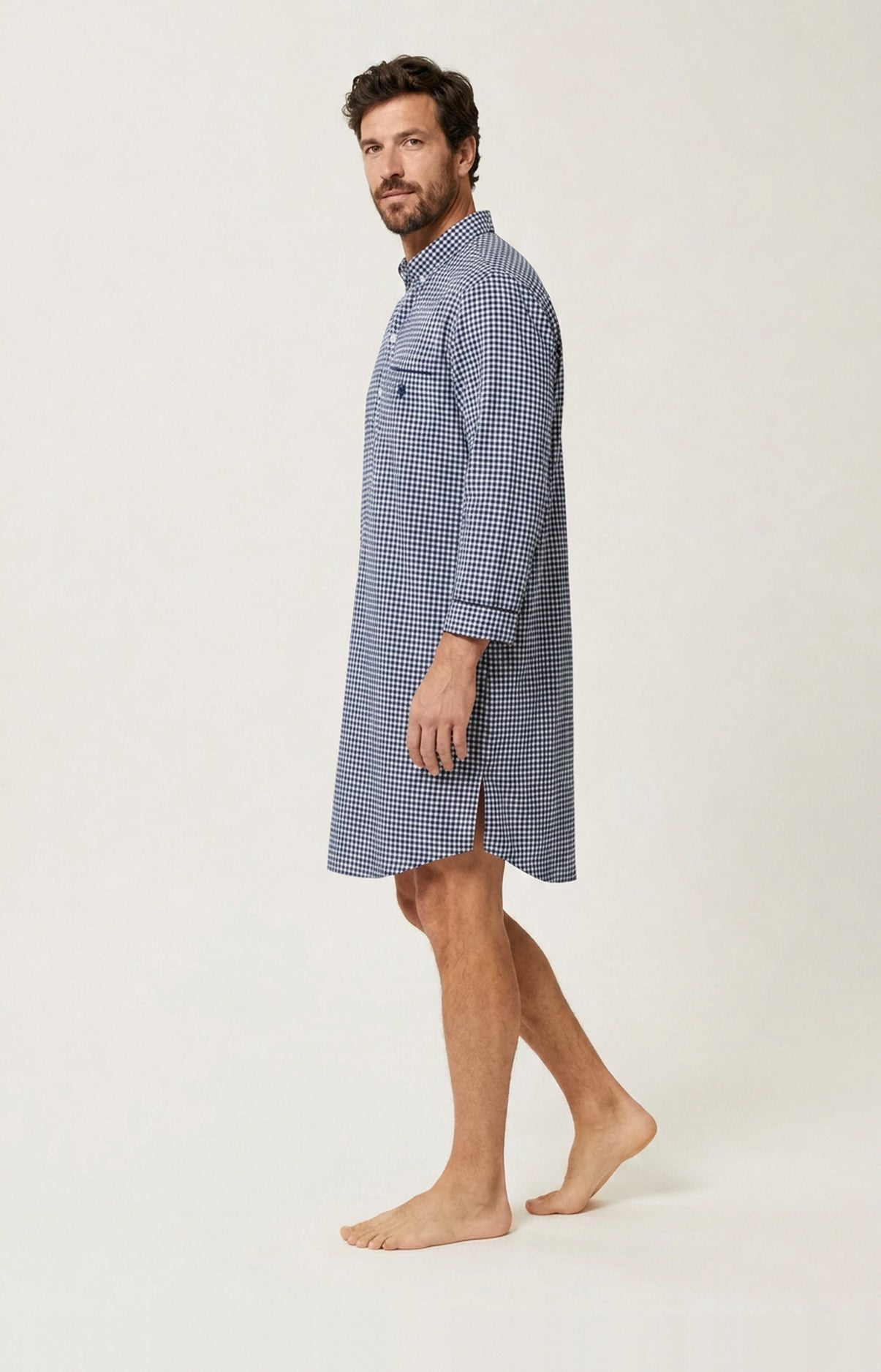 Chemise Grand-Père en flanelle de coton - Elie