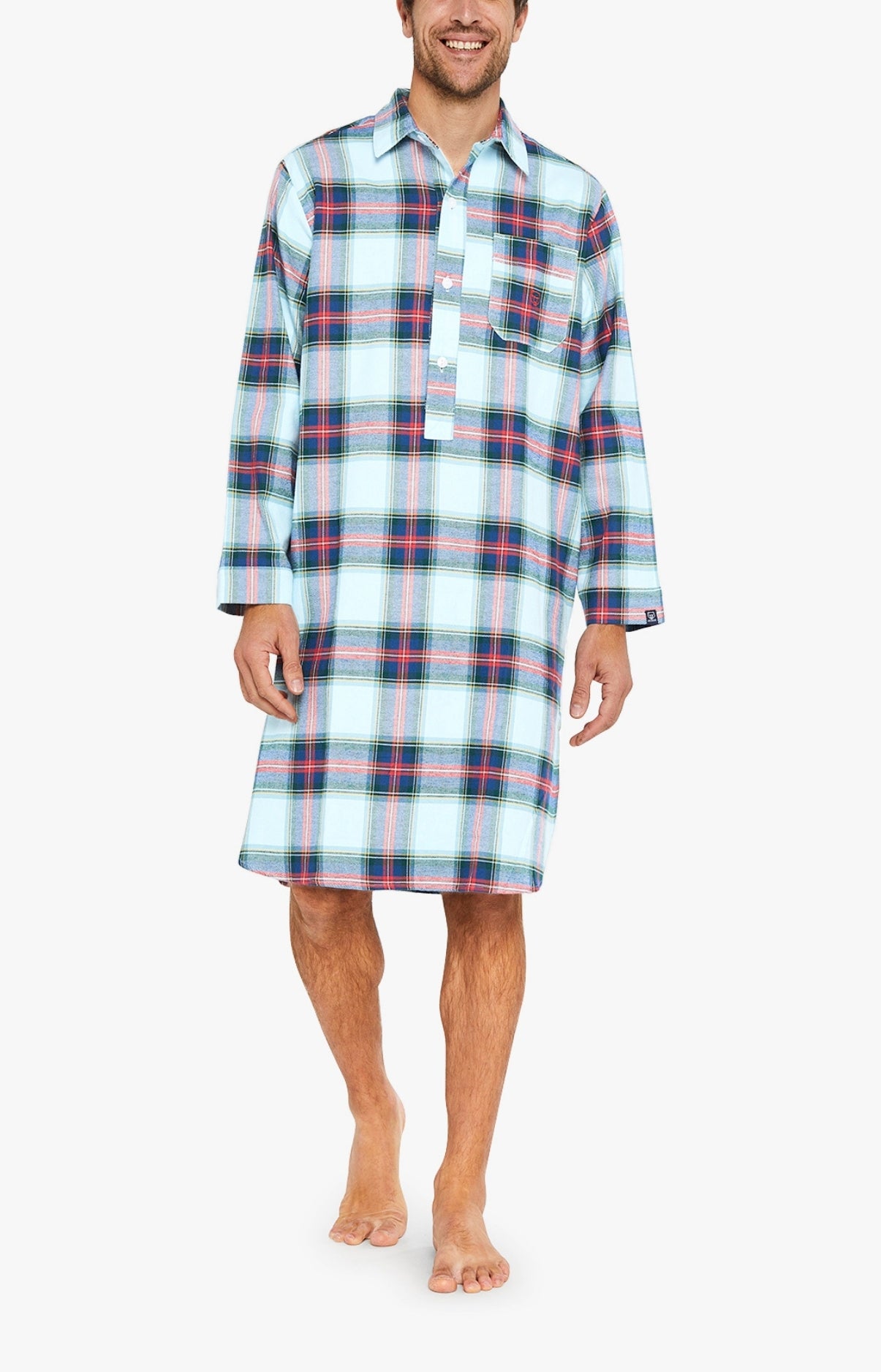 Chemise Grand-Père Logan Bleu 4