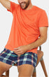 Tee-shirt Homme manches courtes Coton Orange 6