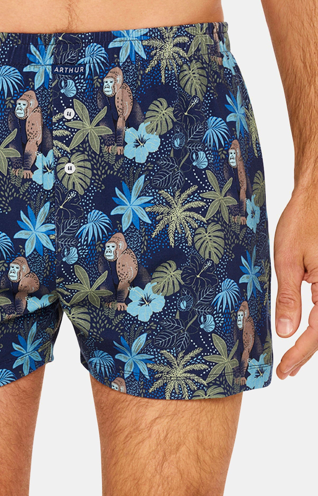 Caleçon de nuit Homme Jungle Marine 2