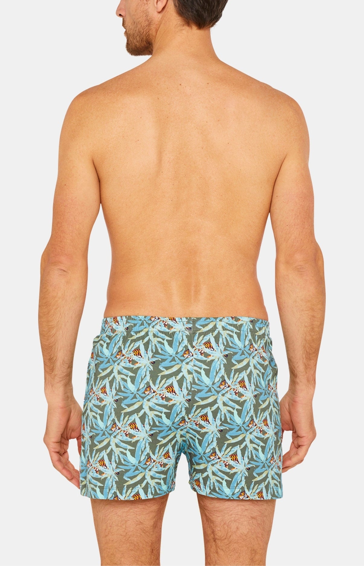 Caleçon de nuit Homme Tigre Vert 5