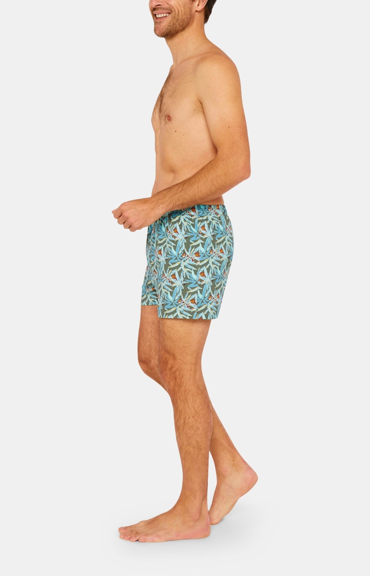 Caleçon de nuit Homme Tigre Vert 4