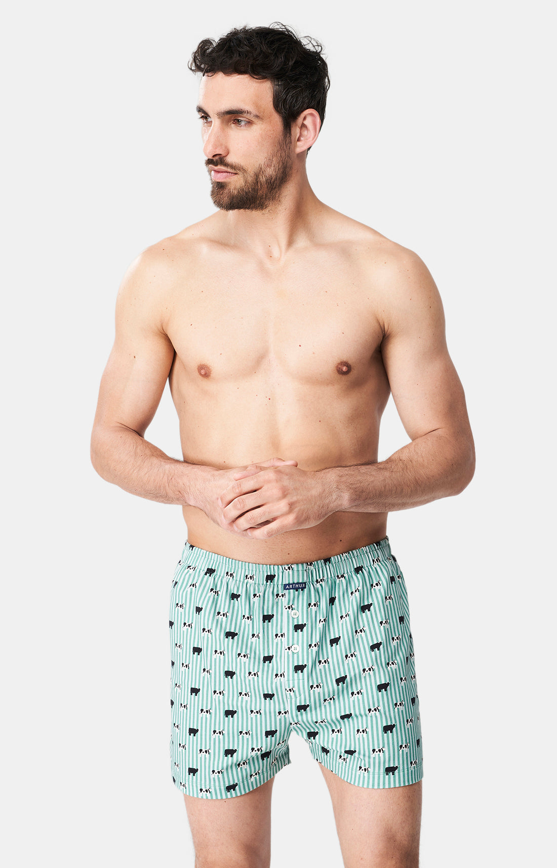 Caleçon de nuit Homme Meeuuh Vert 1