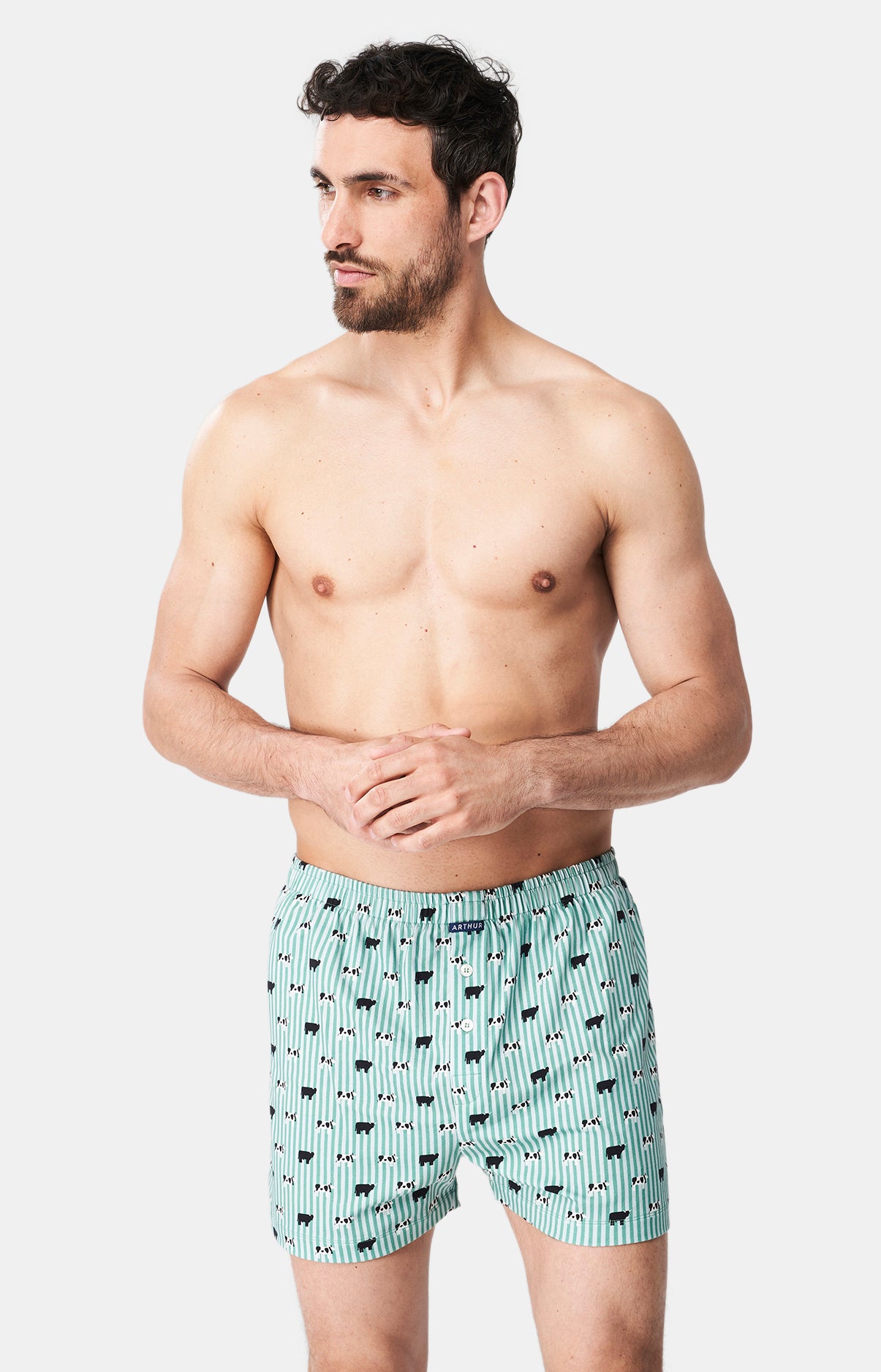 Caleçon de nuit Homme Meeuuh Vert 1