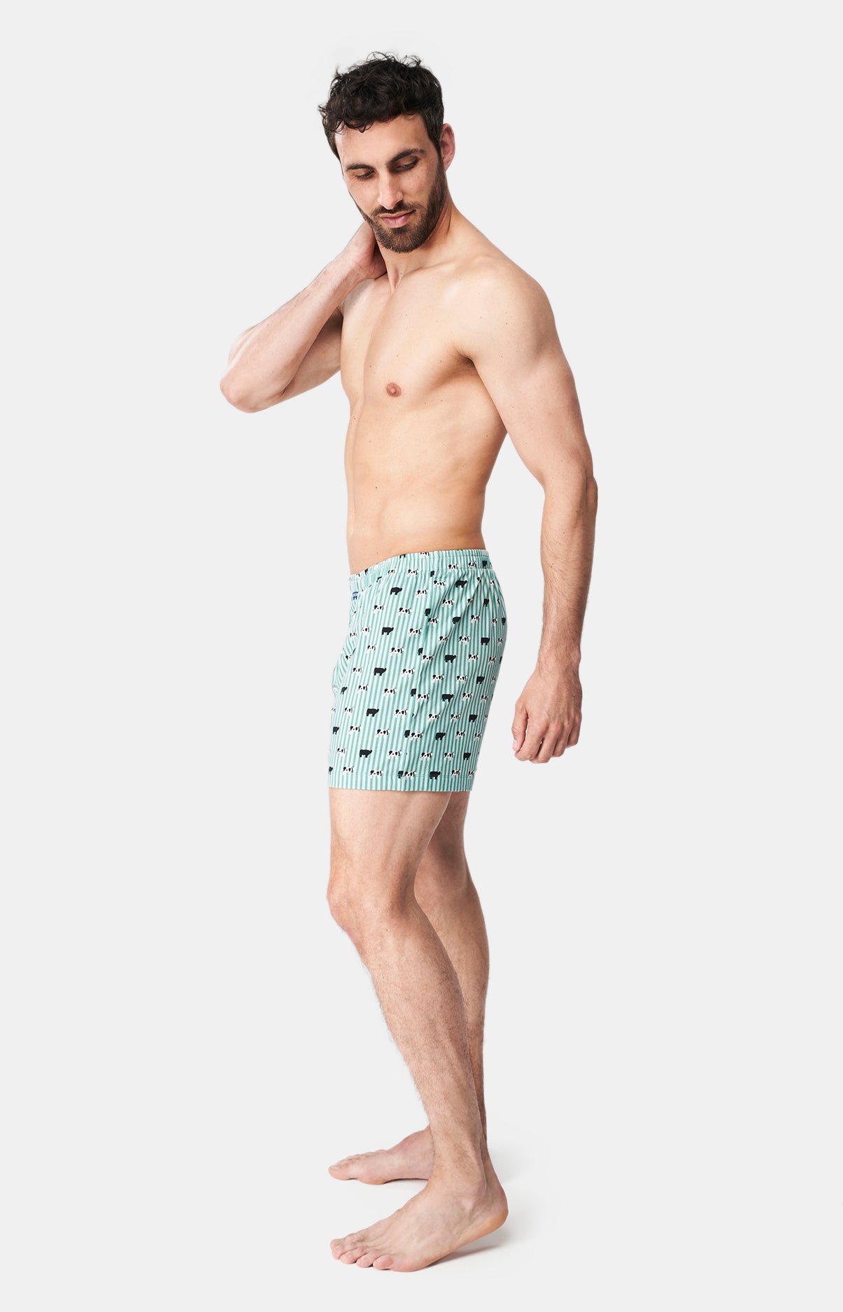 Caleçon de nuit Homme Meeuuh Vert 4