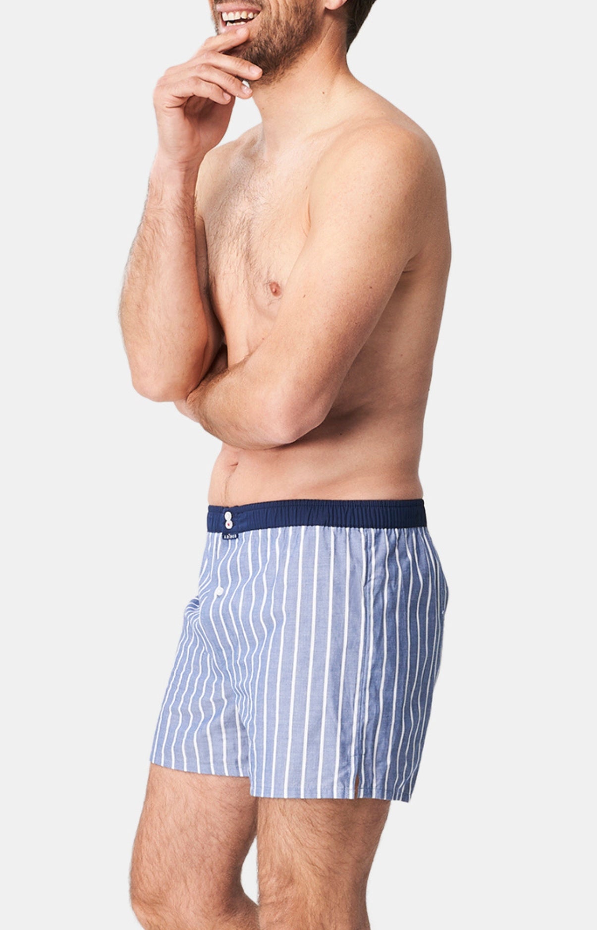 Caleçon avec suspensoir Homme Le Club n°1053 Marine 4