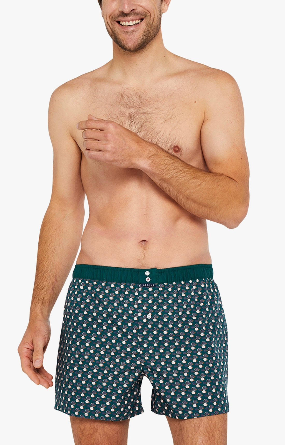 Caleçon avec suspensoir Homme Le Club n°1074 Vert 1