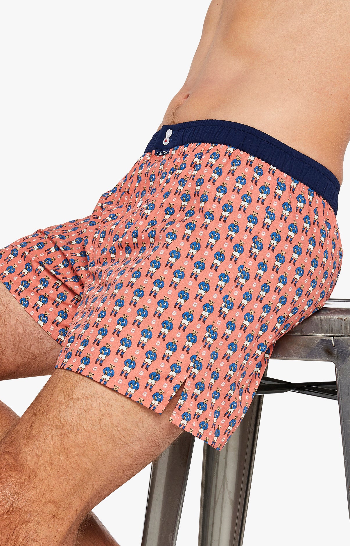 Caleçon avec suspensoir Homme Le Club n°1082 Orange 5