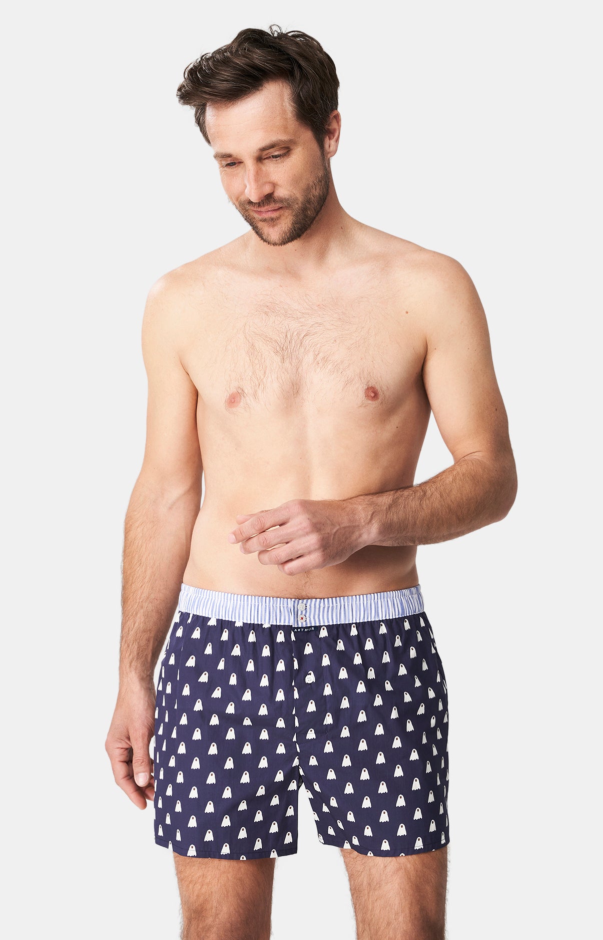 Caleçon avec suspensoir Homme Le Club n°1122 Marine 1