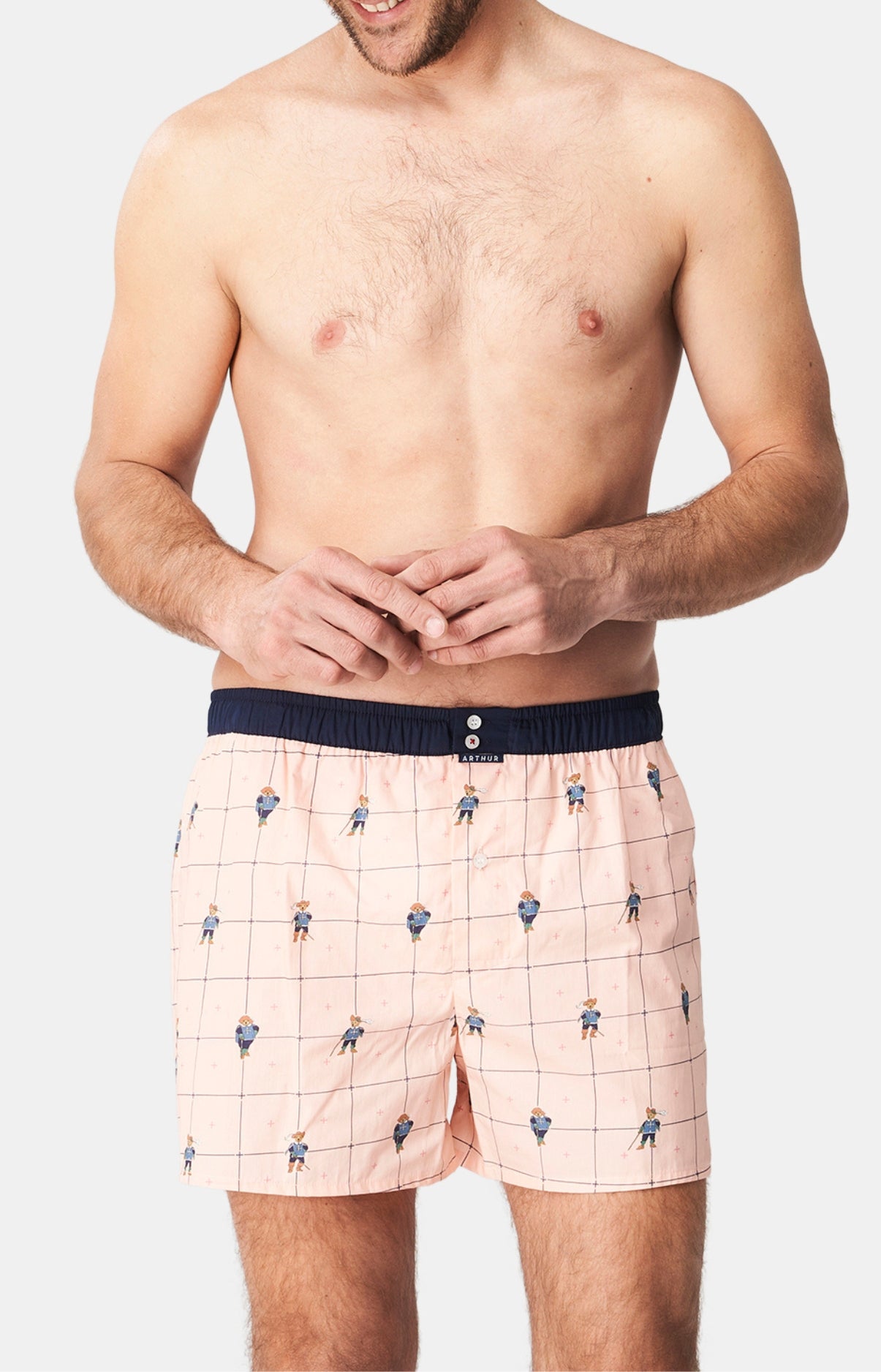 Caleçon avec suspensoir Homme Le Club n°1125 Rose 1