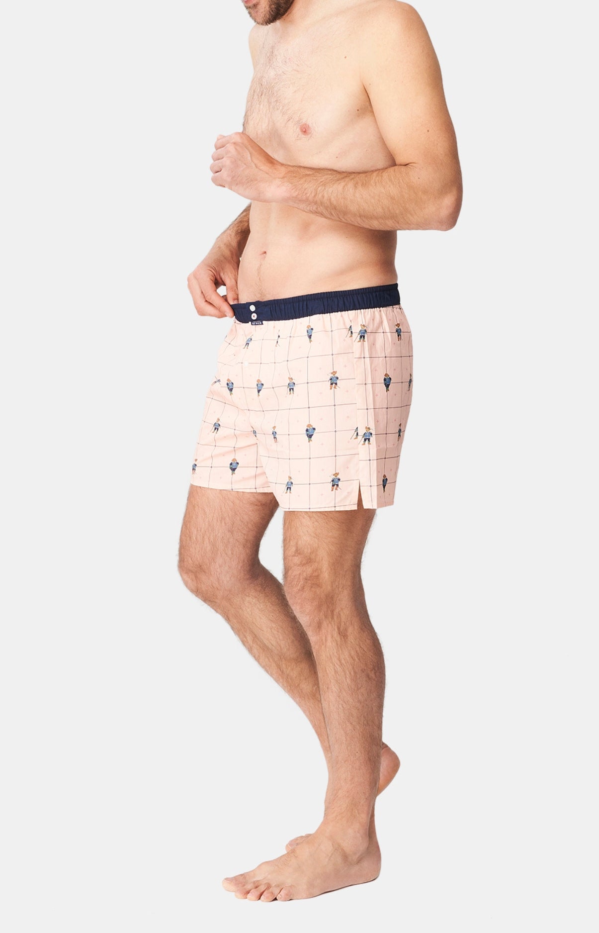 Caleçon avec suspensoir Homme Le Club n°1125 Rose 4