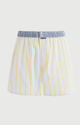 Caleçon avec suspensoir Le Club n°1218 Imprimé rayures multicolores élastique vichy bleu et blanc 3