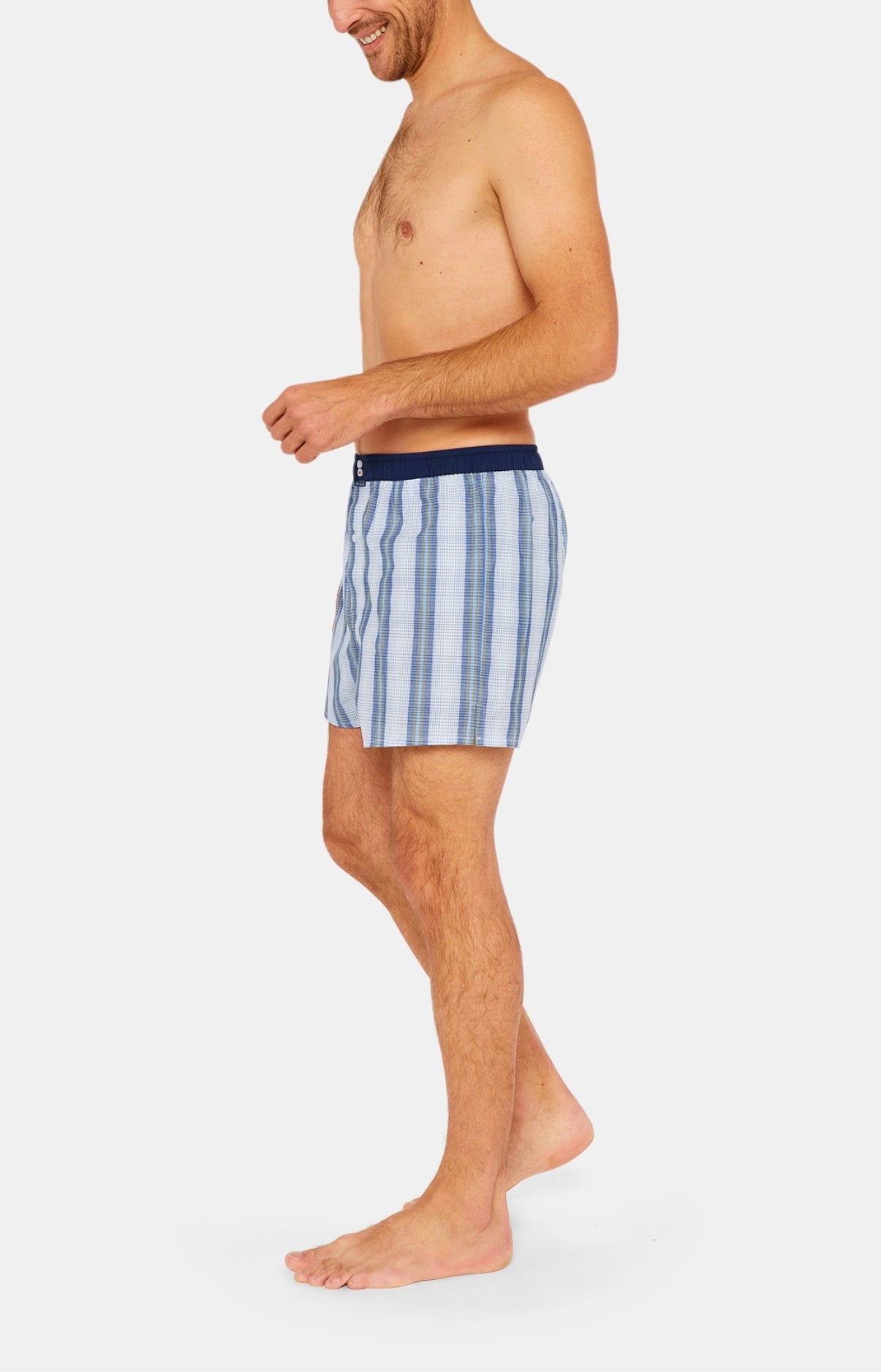 Caleçon avec suspensoir Homme Le Club n°1018 Bleu 4