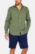 Chemise Homme manches longues Voile de coton Blanc et Ivoire 16