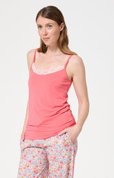 Haut Femme Ninon Bretelles fines Couleur CORAIL 1