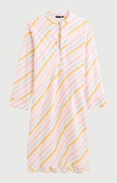 Chemise de nuit Femme Maé Manches longues Imprimé rayures multicolores 3