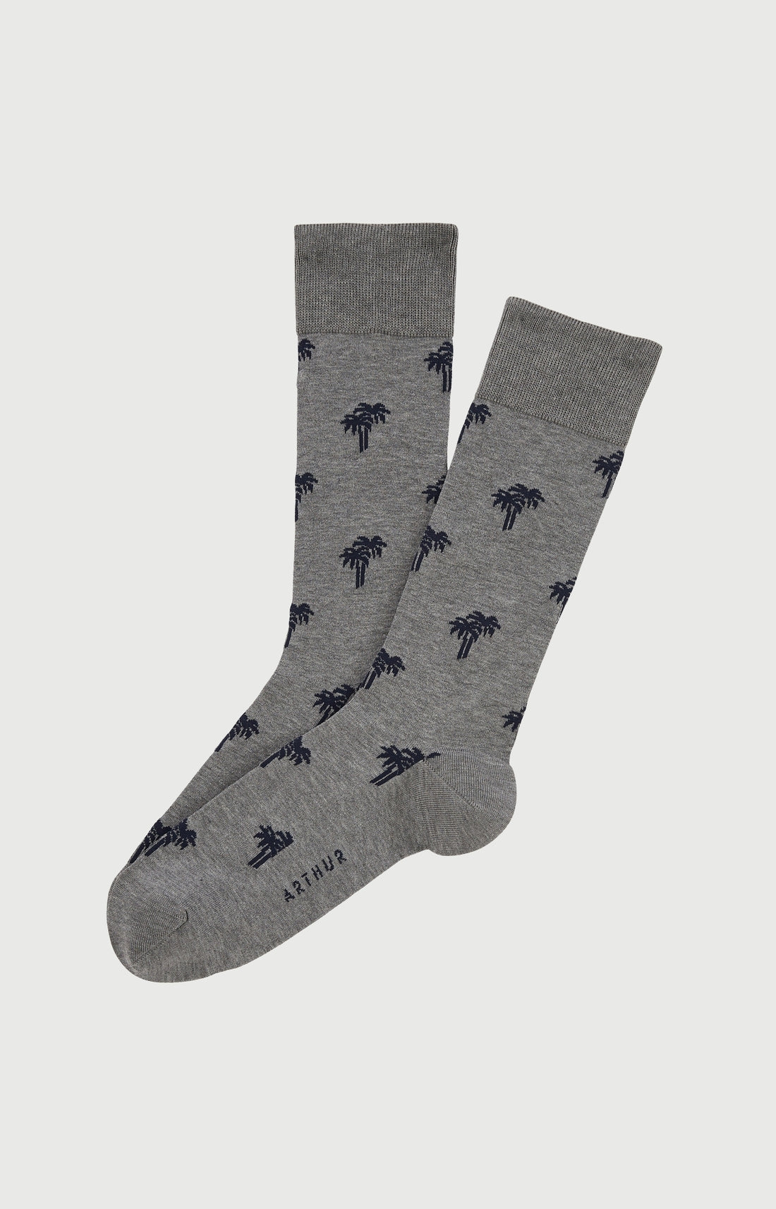 Chaussettes Homme Palmier Imprimé broderie Palmiers noirs 1
