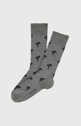 Chaussettes Homme Palmier Imprimé broderie Palmiers noirs 1